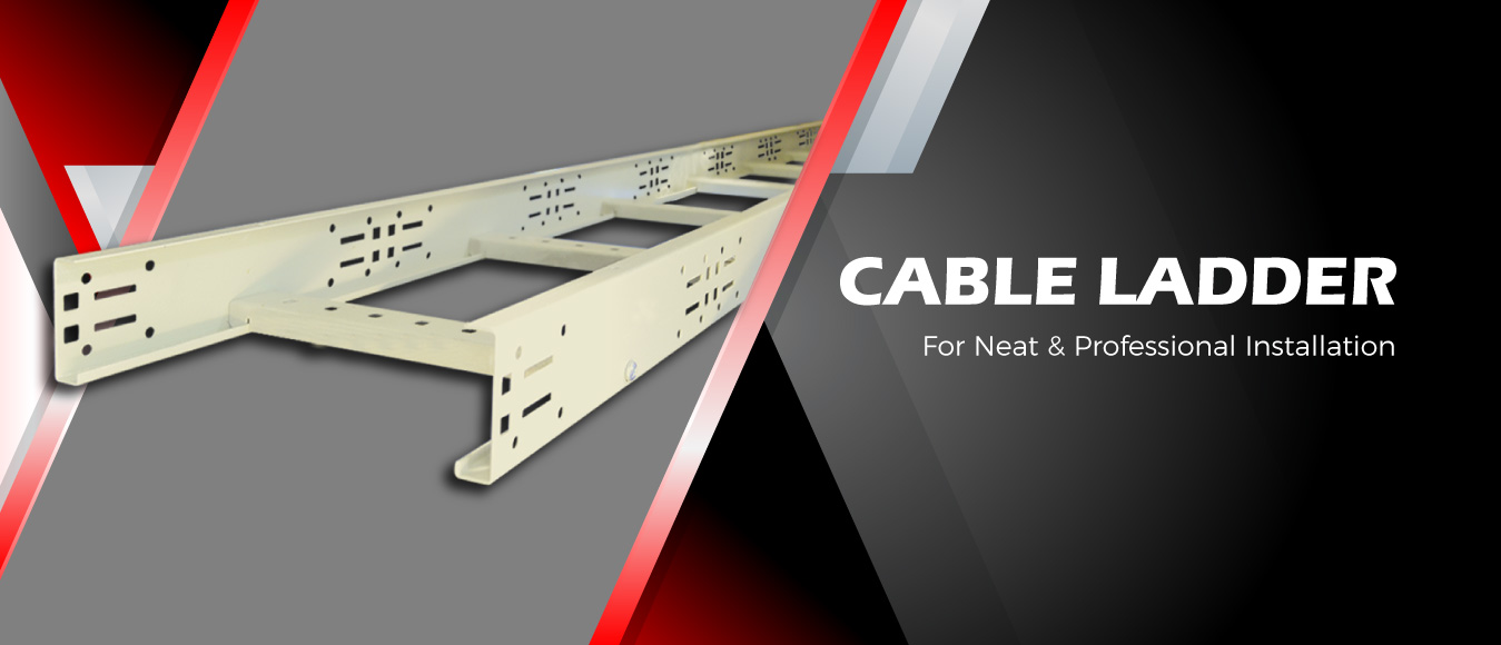 Banner showing various cable trays
